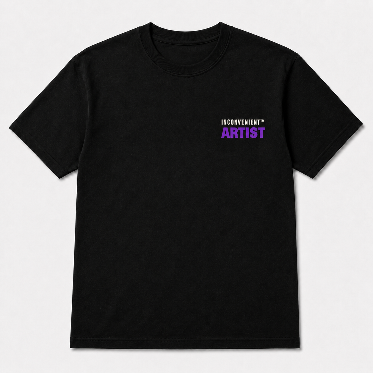 Inconvenient Artist Tee front design