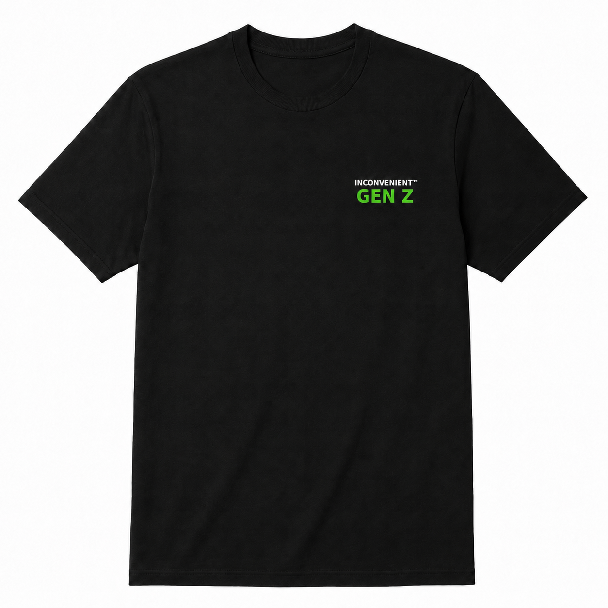 Inconvenient Gen Z Tee front design